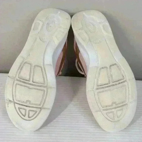 Athletic Works Rose Pink Gold Mesh Sneakers Size 10 Blush Running Comfort - Picture 12 of 14